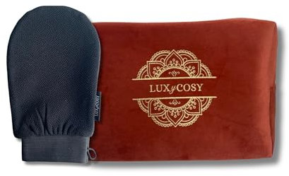 Soin du Corps exfoliant, Gommage kit de Voyage lot Gant CRIN Kessa et Trousse de Toilette, Maquillage Gommage Bain/Douche nettoie et purifie Femme/Homme