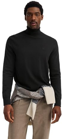 bugatti Herren Rollkragen Pullover 7700-85520D | Regular Fit Baumwolle-Kaschmir-Mix Strickpullover weich warm zeitlos