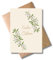 WBdesignz Frohe Ostern Karte mit Umschlag - mit weißen Blumen – elegante Ostergrußkarte - stilvoller Ostergruß für Familie, Freunde, Kolleginnen oder Nachbarn - Osterkarte (DIN A6)