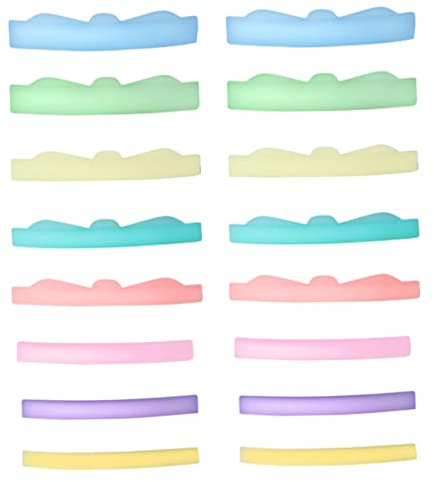 IWOWHERO 8paires Lot Pour Permanente De Cils Protections Silicone Pour Extensions De Cils