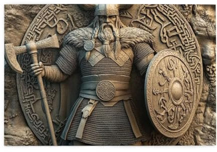 Viking Warrior 1000 Teile Puzzle für Erwachsene Holzpuzzles für Erwachsene Geschenke Wohnkultur