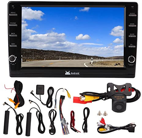 Brilluxa Car Radio Head Unit, 2Din Multimedia Player mit 9 -Zoll -Touchscreen und Backup -Kamera, Bluetooth 5.0 -Auto -Stereo -System, GPS USB Video Music Player