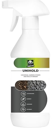Pandacoat UNIHOLD – Universeller Bindemittel für Gartensteine & Mulch | Haustierfreundlich, Wasserbasiert, Einfache Anwendung | Langlebiger Landschaftskleber (1L / 5L / 10L)