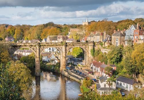 Knaresborough the Viaduct 1000 Piece Jigsaw Puzzle; British Landmarks; Eco-Friendly, Gift for Adults & Families