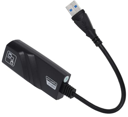 FIXOSHEE Driver USB to Gigabit Ethernet Adapter High Converter Compatible with Laptop for Stable Wired Connection
