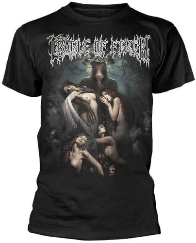 YHUYVCSAWM Cradle of Filth 'Hammer of The Witches' T Shirt - New Black(X-Large)