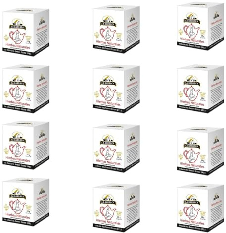 La Barraca - Pack de 12 Cajas de Infusiones Naturales (120 Bolsitas en Total) | Selección de Té de Hierbas y Plantas Sin Teína.