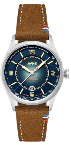 AVI-8 Flyboy Lafayette AV-4153 Herrenuhr 110 Jahre 42mm, Blue Horizon