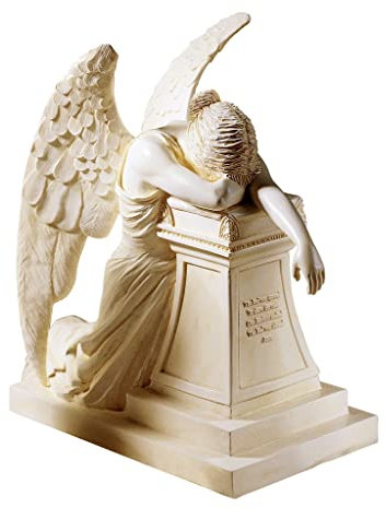 Design Toscano DB16 Statua Monumentale Angelo del Dolore, Scrivania, Avorio