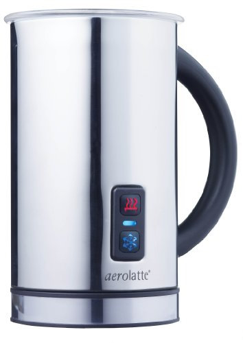 aerolatte Compact Automatic Hot or Cold Milk Frother and Cappuccino Foam Maker, Stainless Steel, 11.5-Ounce
