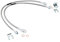 Rough Country Verlängerte Edelstahl-Bremsleitungen vorne für 87–06 Jeep TJ/YJ/XJ | 10,2–15,2 cm-89702