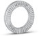 Original Nord-Lock Stahl Keilsicherungsscheiben NL4 für M4 d (mm): 4,4 - D (mm): 7,6 - T (mm): 1,8