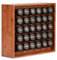 AllSpice Wooden Spice Rack, Includes 30 4oz Jars- Cherry by