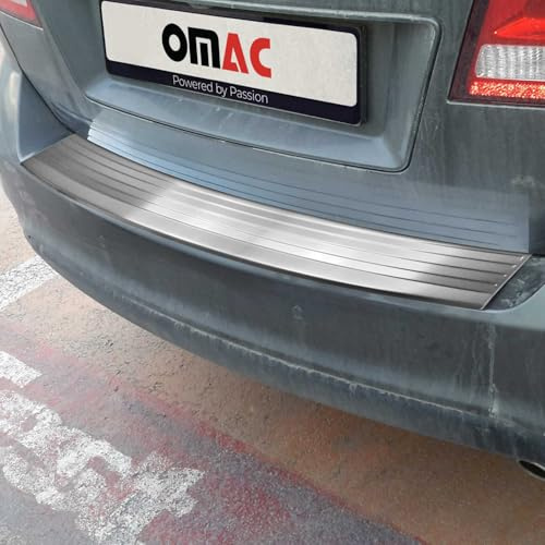 OMAC Ladekantenschutz für FIAT Freemont 2011-2016 Edelstahl gebürstet Chrom | Stoßstangenschutz, fahrzeugspezifische Passform