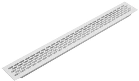 Kitchen WORKTOP/Plinth Heat Vent Grill Aluminium by Rejs (480 x 60mm, Aluminum)