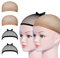 URAQT Haarnetz Wig Cap, Dehnbare Atmungsaktive Perücke Kappen Caps Nylon Haarnetz, Perückekappe Schwarz Mesh und Neutral Nackt Beige, Netz Perückennetz perücken wig zubehör(4pcs)