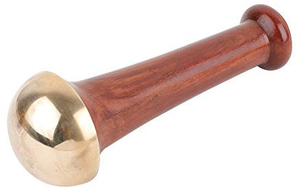 HealthandYoga Kansa Gesicht- und Fuß-Massagegerät, Ayurveda-Vorteile dank Bronze, Wiederherstellung durch Entschlackung