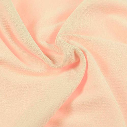 Bündchenstoff Schlauchware 35(70) cm breit Meterware ab 25cm Jersey Oeko-Tex, Farbe:hellapricot