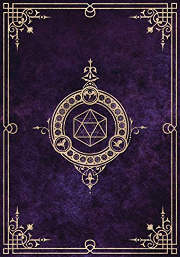 Character Journal: Five 5e Character Sheets, Lined And Graph Pages For Note-Taking, Spell Sheets And More (Purple)