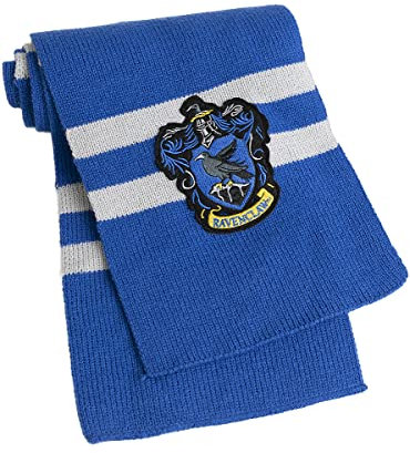 Funidelia | Harry Potter Ravenclaw Schal für Herren und Damen Hogwarts, Zauberer, Film und Serien - Zubehör für Erwachsene, Zubehör für Kostüm - Blau
