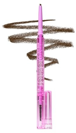 Kosas Brow Pop Eyebrow Pencil – Brow Pencil with Spoolie, Medium Brown