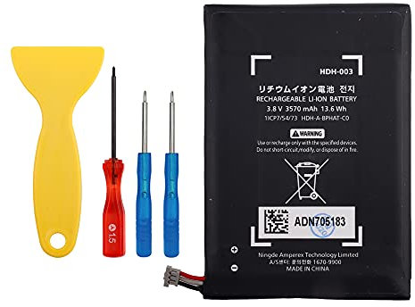 Vvsialeek Batterie compatible avec Switch HDH-001 HDH-002 Switch Lite Switch Lite avec kit d'outils