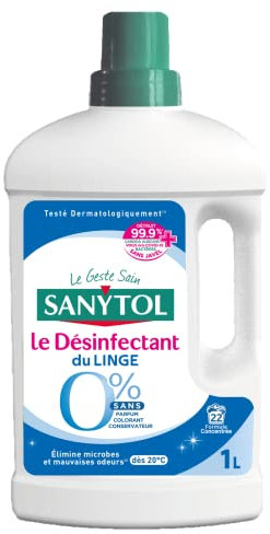 SANYTOL Désinfectant du linge 0% - Flacon 1 L