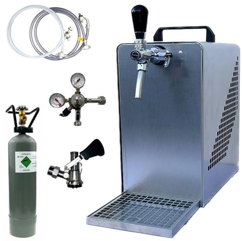 Bierkühler BieTal® Bierzapfanlage Zapfanlage mit Kühlung 30 Liter/h - SET - Typ S - 2 Kg CO2