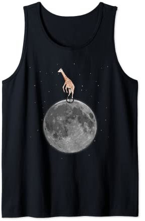 Ridiculous Quirky Giraffe auf Einrad T-Shirt – Herren/Damen B Tank Top
