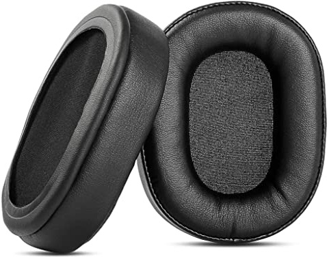 ACCOUTA Premium Ersatz Ohrpolster Kissen Kompatibel mit Denon AH- MM400 Kopfhörer Ohrpolster mit weicherem Leder und hoher Qualität Schaumstoff