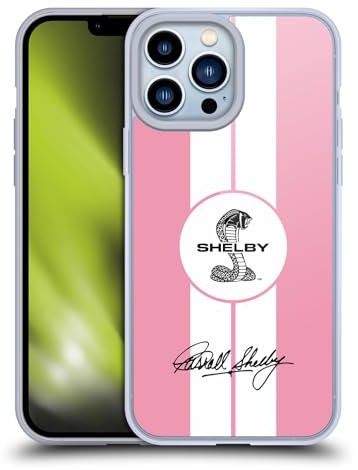 Head Case Designs sous Licence Officielle Shelby 1965 427 S/C Rose Graphismes De Voitures Coque en Gel [Qualité Militaire] Compatible avec Apple iPhone 13 Pro Max Et Compatible avec MagSafe