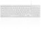 perixx PERIBOARD-333MW Clavier rétroéclairé Compact pour Mac avec câble - Touches Ciseaux Minces avec Grandes Lettres - LED Blanche - Disposition AZERTY français