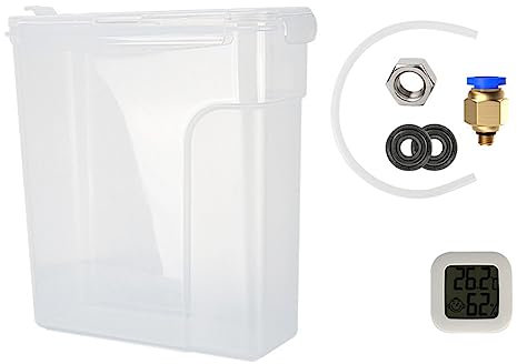 Knadgbft Caja Secadora de Filamentos 3D Cajas de Almacenamiento a Prueba de Humedad PLA con Temperatura de Humedad PLA TPU ABS Dry Holder Drybox