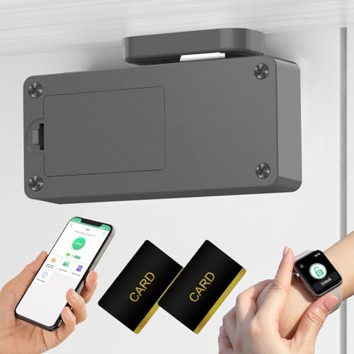 Eseesmart RFID Cupboard Lock, Bluetooth Electronic Child Proof Cupboard Cabinet Drawer Lock for Kitchen Liquor Cabinet Drawer Locker Cupboard