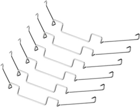 sourcing map 6pcs CPU Heatsink Fan Buckles, 8CM Wire Buckle Upper Hook Type Fixing Clips PC Mainboard CPU Radiator for Computer Cooling Accessories