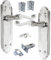 Betley Butterfly Ashford Handle Latch Door Handles Chrome, Pair of 3 Hinges & Latches Pack Sets 168mm x 47mm Backplate, Vic Scroll Lever Interior Wooden Doors
