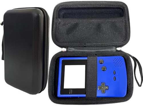 TRIPHKAR Tragbare Tasche Organizer Case Hart Eva Etui Hülle für Gameboy Color GBC GBA GBP Console, Festplatte 2.5 Zoll, Kabel und Zubehör (Schwarz)