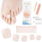Ceboic 32 Stück Selbstklebend Fußnagel Sticker, Pure Farbe Nagelfolie UV Härtend Vollabdeckung Zehennagellack Aufkleber, Gel Nail Wraps Nagelsticker Geschenke für Frauen Mädchen (Nude Rosa)