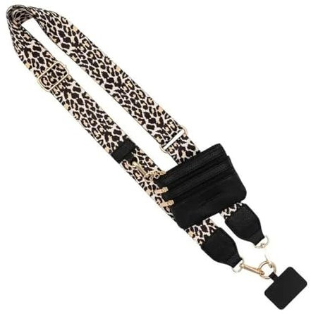 ZAGARO -Handygurt, Handyband mit Reißverschlusstasche, verstellbarer Handygurt mit Tasche für Schlüssel, Handy-Geldbörse, Handykette, Geldbörse, Ausweishalter