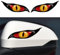 Adesivo 3D a forma di occhi malvagi per auto, Adesivi Moto, Adesivi Cat Eye per auto, Adesivi Catarifrangenti Moto, Adesivo 3D A Forma Di Occhi Malvagi Per Auto, Moto, O Casco, rosso