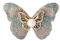 Broche papillon en tissu élégant tempérament personnalité plein diamant robe costume broche, Métal Zinc Acrylique