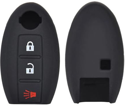 XEBRAD Silicone Key Remote Control Cover Remote Control Key, for NISSAN, Rojue, Juke, Versa, for Murano, Leaf 370Z car key shell