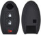 XEBRAD Silicone Key Remote Control Cover Remote Control Key, for NISSAN, Rojue, Juke, Versa, for Murano, Leaf 370Z car key shell