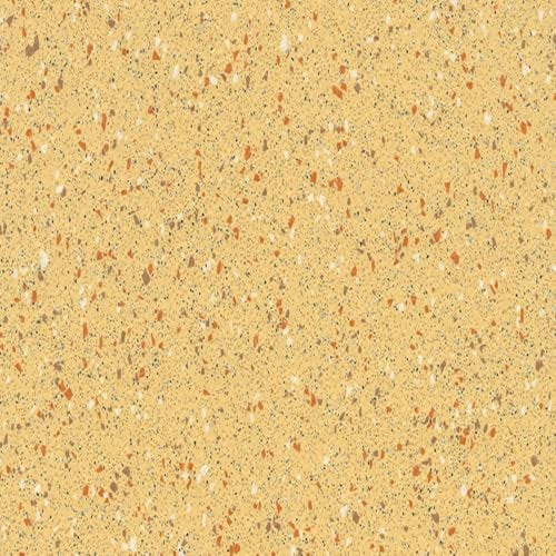 Yellow Speckled Effect Anti Slip Contract Commercial Vinyl Flooring for Usage in Restaurant Kitchen, Gyms, & Hospitals with 2.0mm Thickness -12m(39'4) X 2m(6'6)-24m²