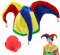 EIH1 Lustiges Kostüm Multicolour Jester Clown Mardi Gras Hut für Karneval Party Parade