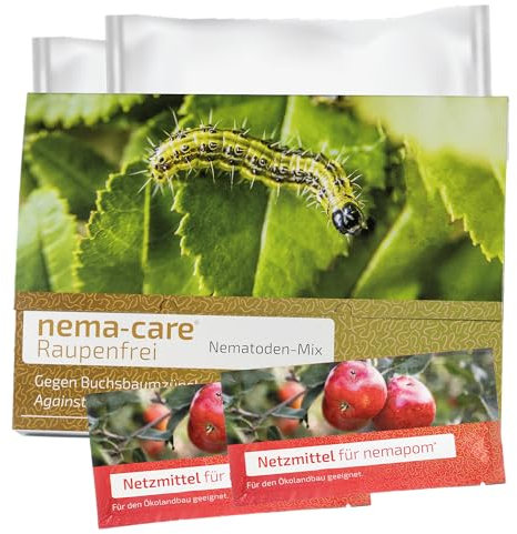 nema-care® Raupenfrei | Nematoden gegen Buchsbaumzünsler | 2 x 10 Mio Nematoden | e-nema