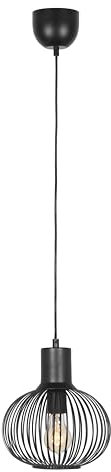 Trio Leuchten Pendelleuchte Gila 365700132, Metall Schwarz matt, exkl. 1x E27
