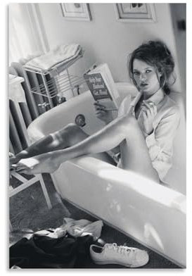 Mianm Kate Poster Moss Black And White Cover Vintage Für Zimmer, Ästhetische Leinwand-Wandkunst, Schlafzimmer-Dekor Poster 12x18inch(30x45cm)