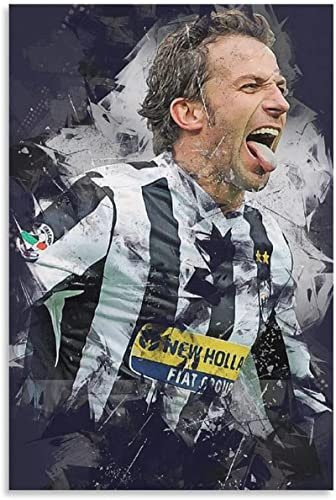 SDYYFF Leinwand Druck Poster 60 * 80cm Senza Cornice Football Figures Del Piero Poster Decorazione Soggiorno Murale