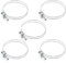 POWERTEC 70101 4 Inch Double Wire Hose Clamp with Bolt, Adjustable Hose Clamps for Dust Collector, Dust Collection Hose and Dryer Vent Hose, Pipe Clamp, Worm Gear Clamp, 5 Pack (Color May Vary)